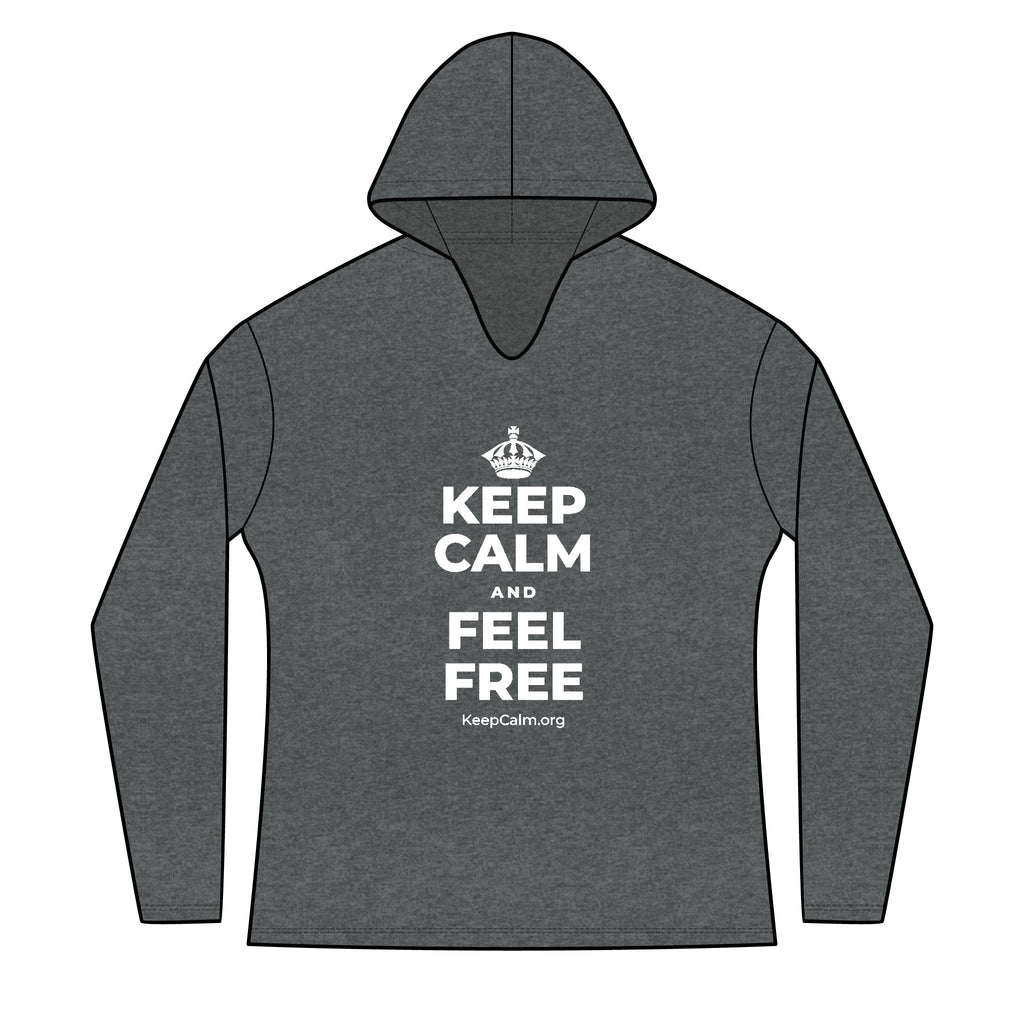 KEEP CALM AND FEEL FREE Women's Long Sleeve Hoodie