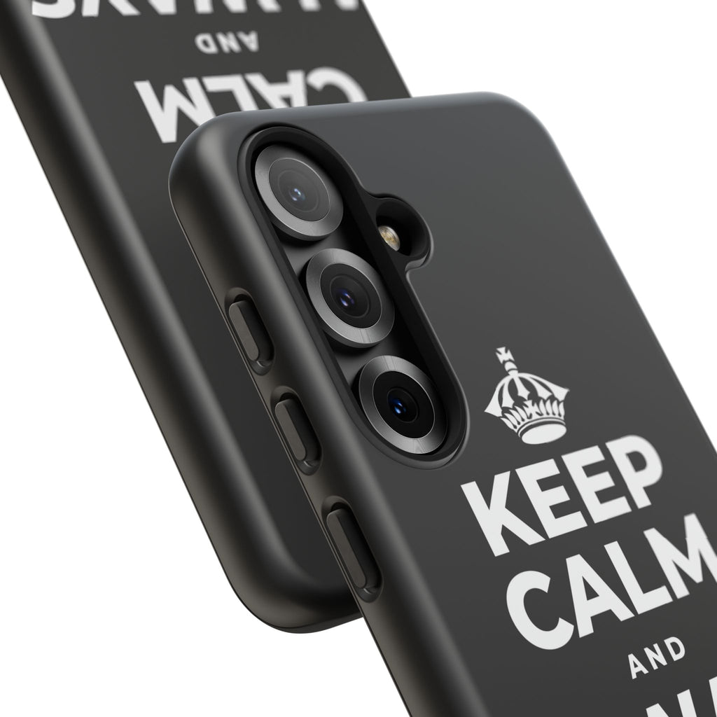 KEEP CALM AND ALWAYS BE 🦇MAN Phone Case
