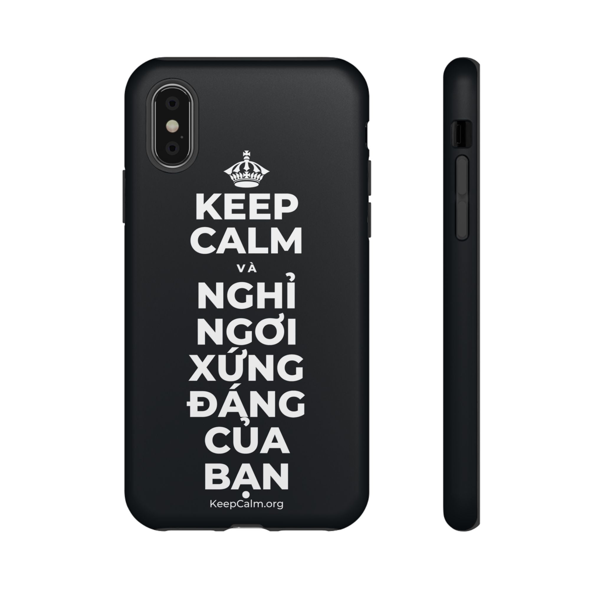 KEEP CALM VÀ NGHỈ NGƠI XỨNG ĐÁNG CỦA BẠN Phone Case (Dark)