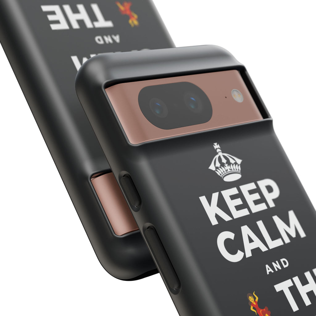 KEEP CALM AND 💃 THE NIGHT AWAY Phone Case (Dark)