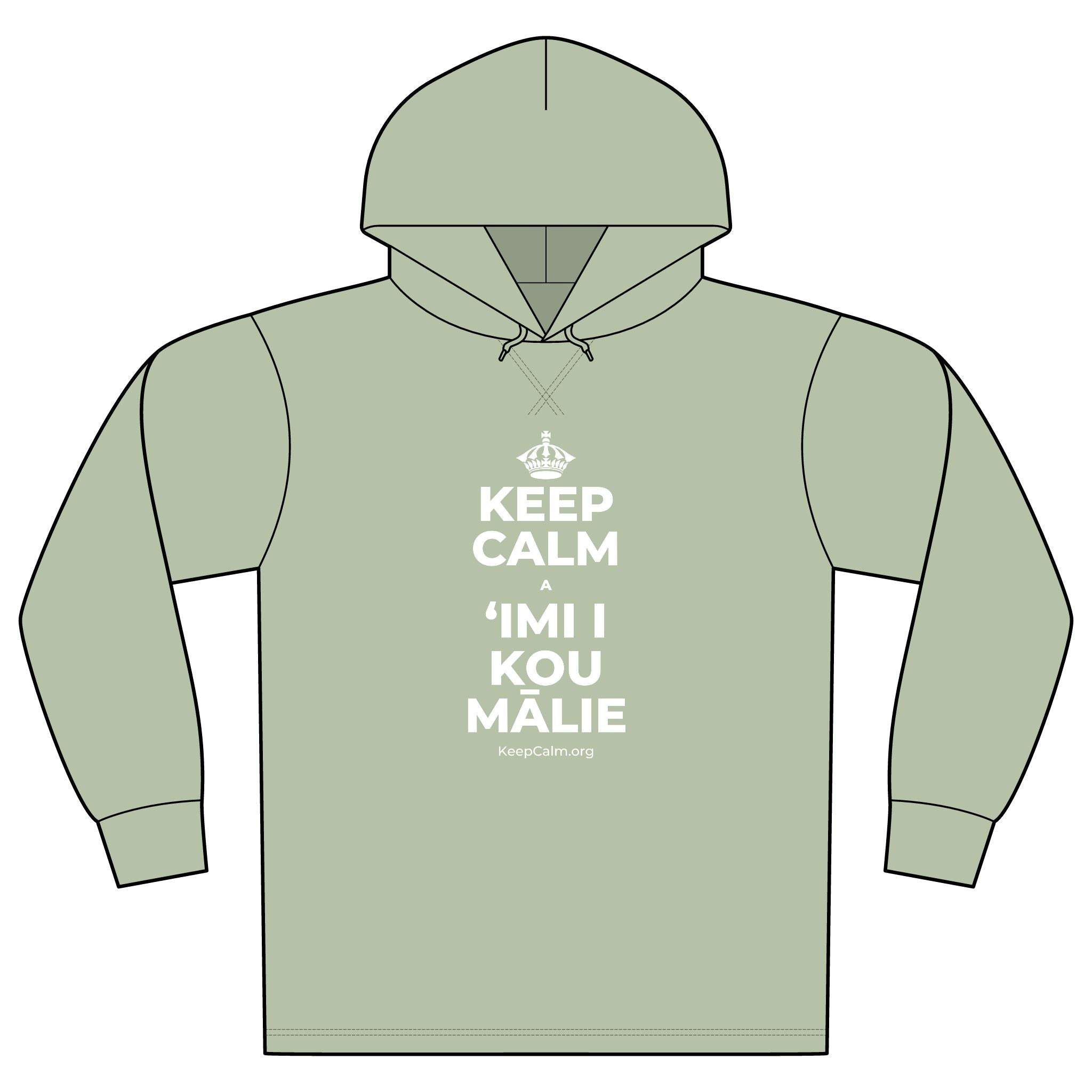 KEEP CALM A ʻIMI I KOU MĀLIE Organic Hoodie Tee