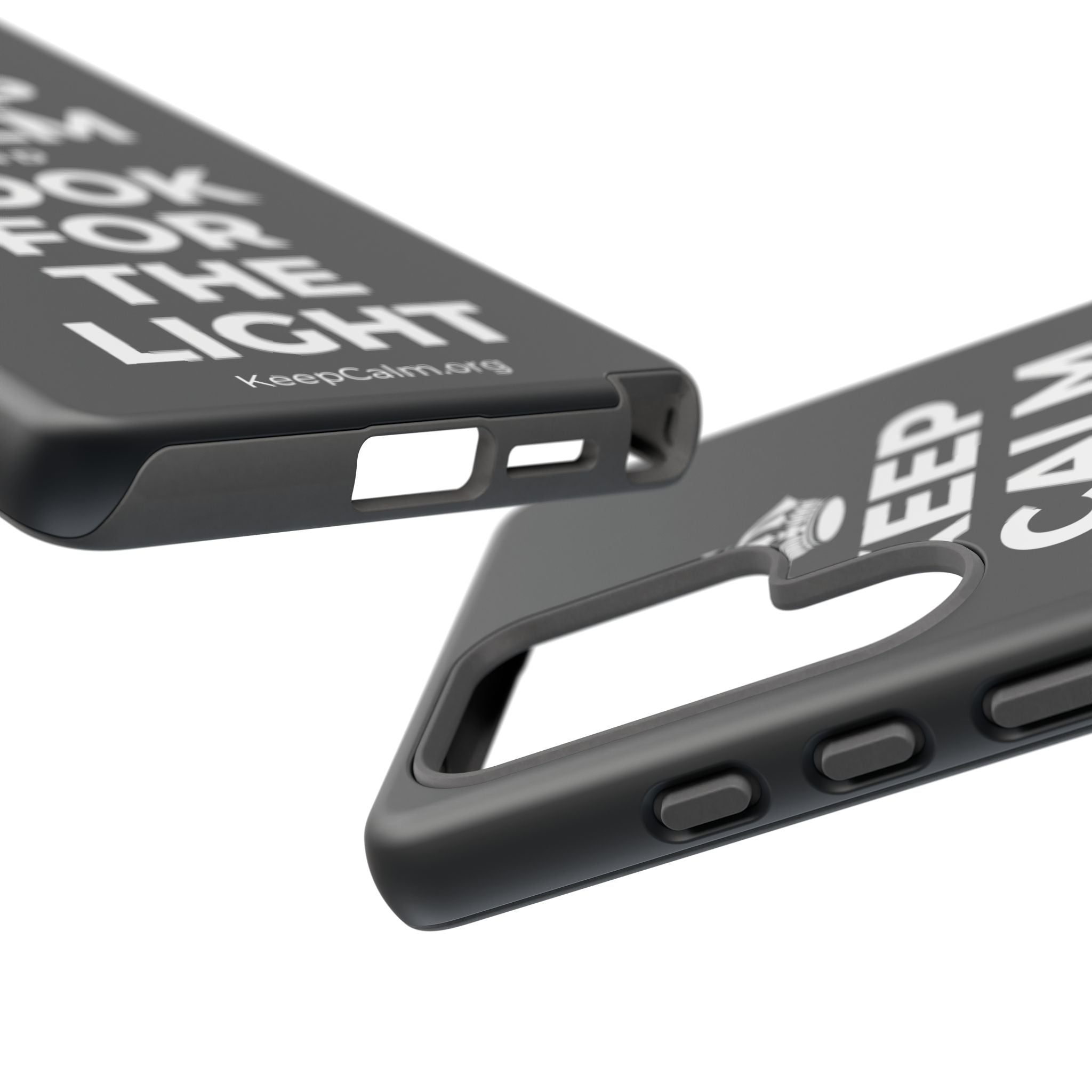 KEEP CALM AND LOOK FOR THE LIGHT Phone Case (Dark)
