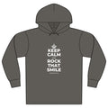 KEEP CALM AND ROCK THAT SMILE Organic Hoodie Tee