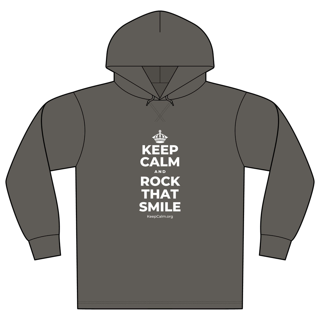 KEEP CALM AND ROCK THAT SMILE Organic Hoodie Tee
