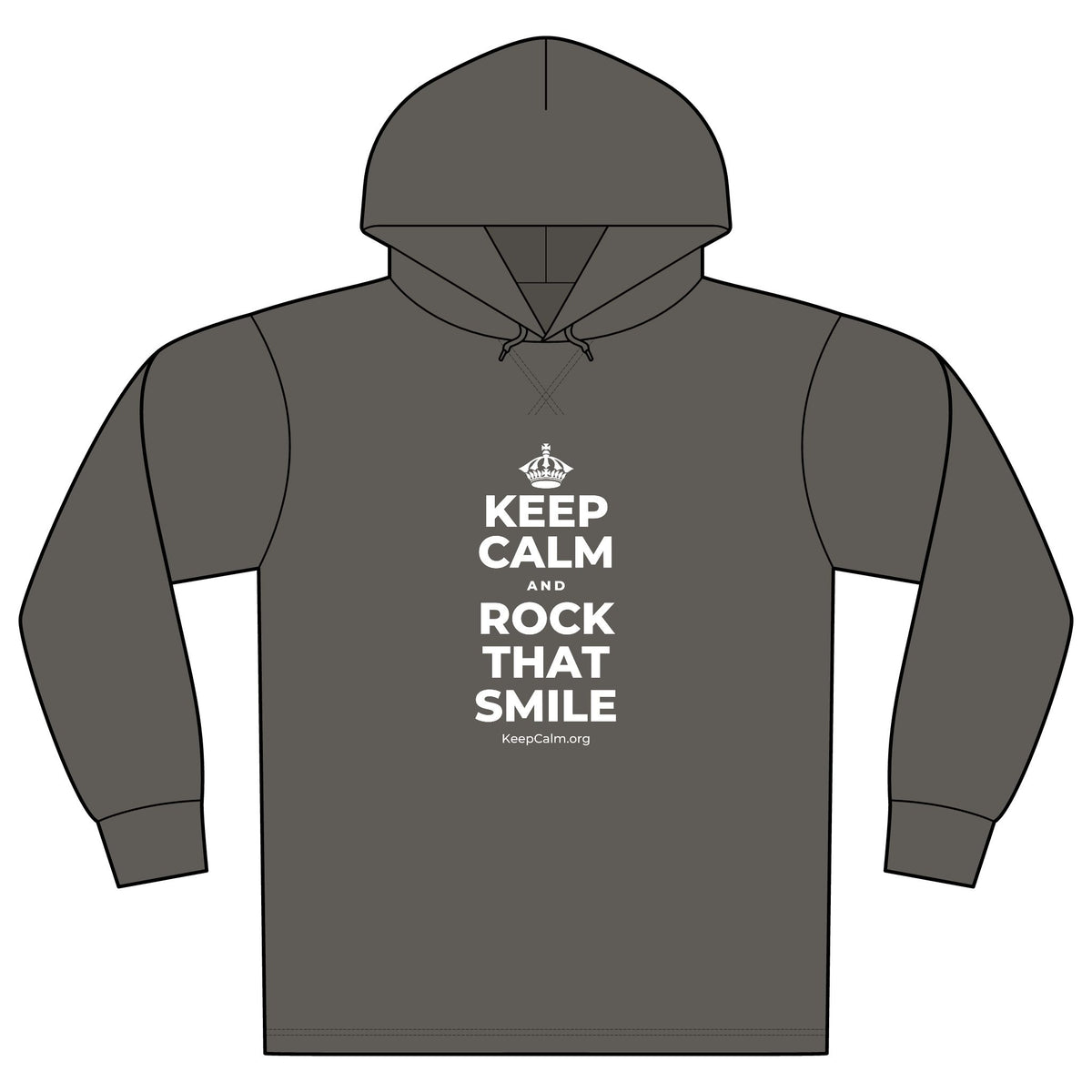 KEEP CALM AND ROCK THAT SMILE Organic Hoodie Tee