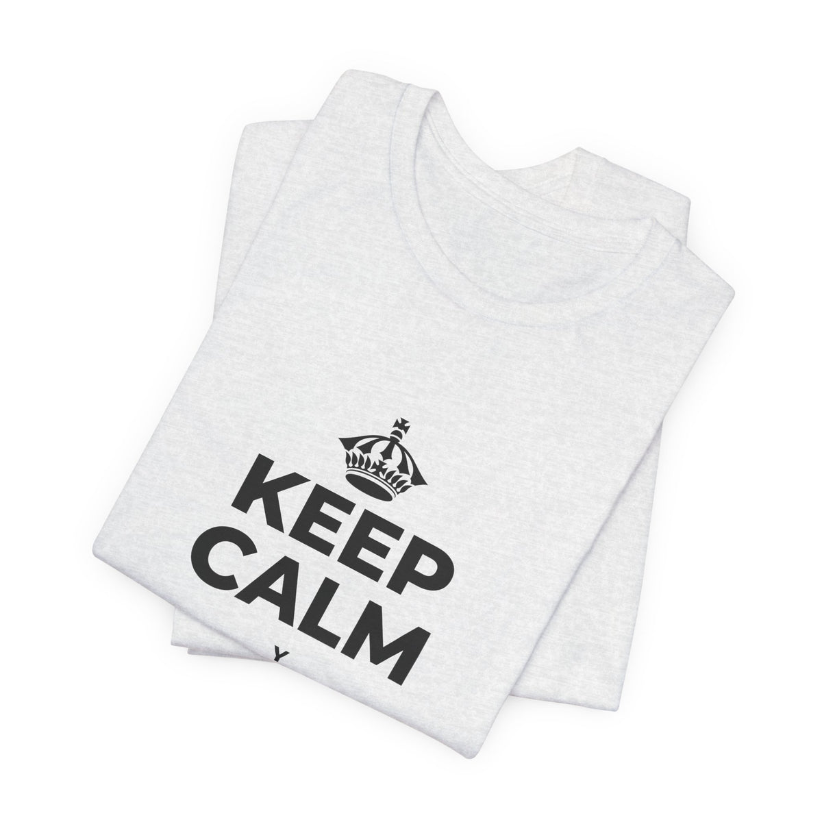 KEEP CALM Y SÉ SUAVE CONTIGO T-Shirt (Soft Cream–Heather Mauve)