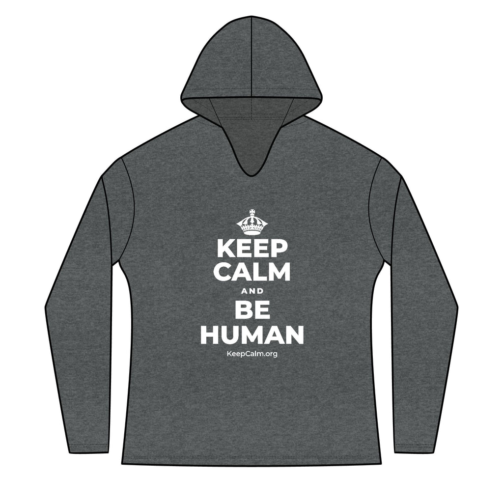KEEP CALM AND BE HUMAN Women's Long Sleeve Hoodie