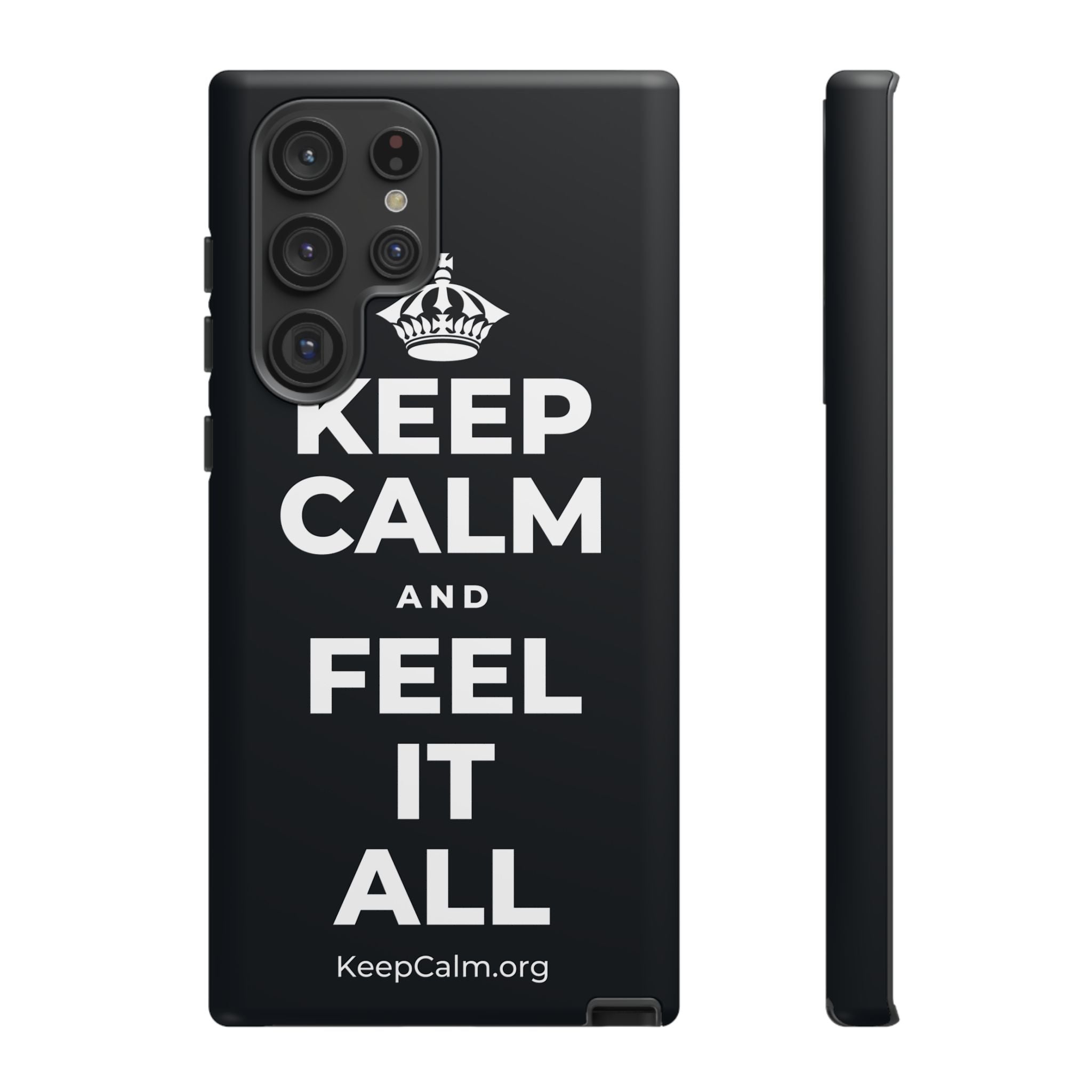 KEEP CALM AND FEEL IT ALL Phone Case (Dark)