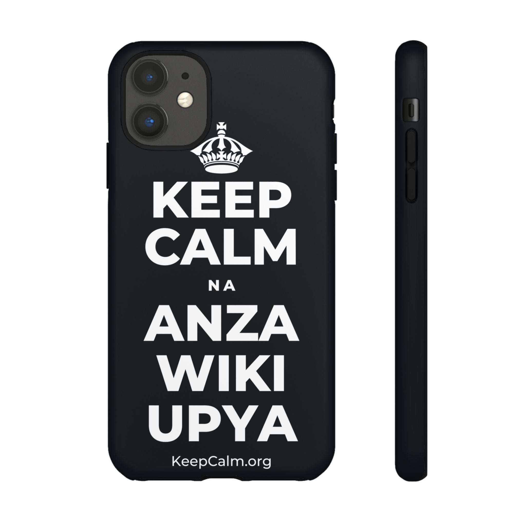 KEEP CALM NA ANZA WIKI UPYA Phone Case (Dark)