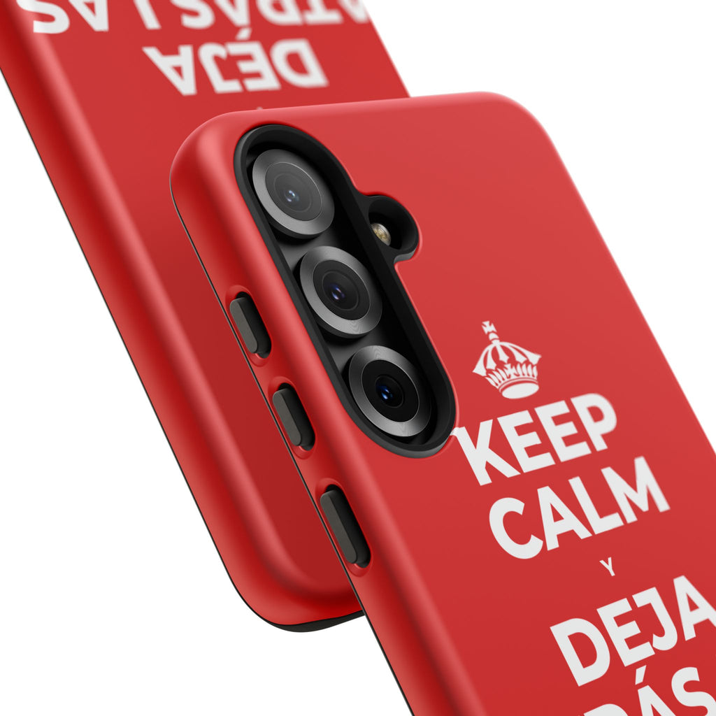 KEEP CALM Y DEJA ATRÁS LAS VIEJAS CARGAS Phone Case
