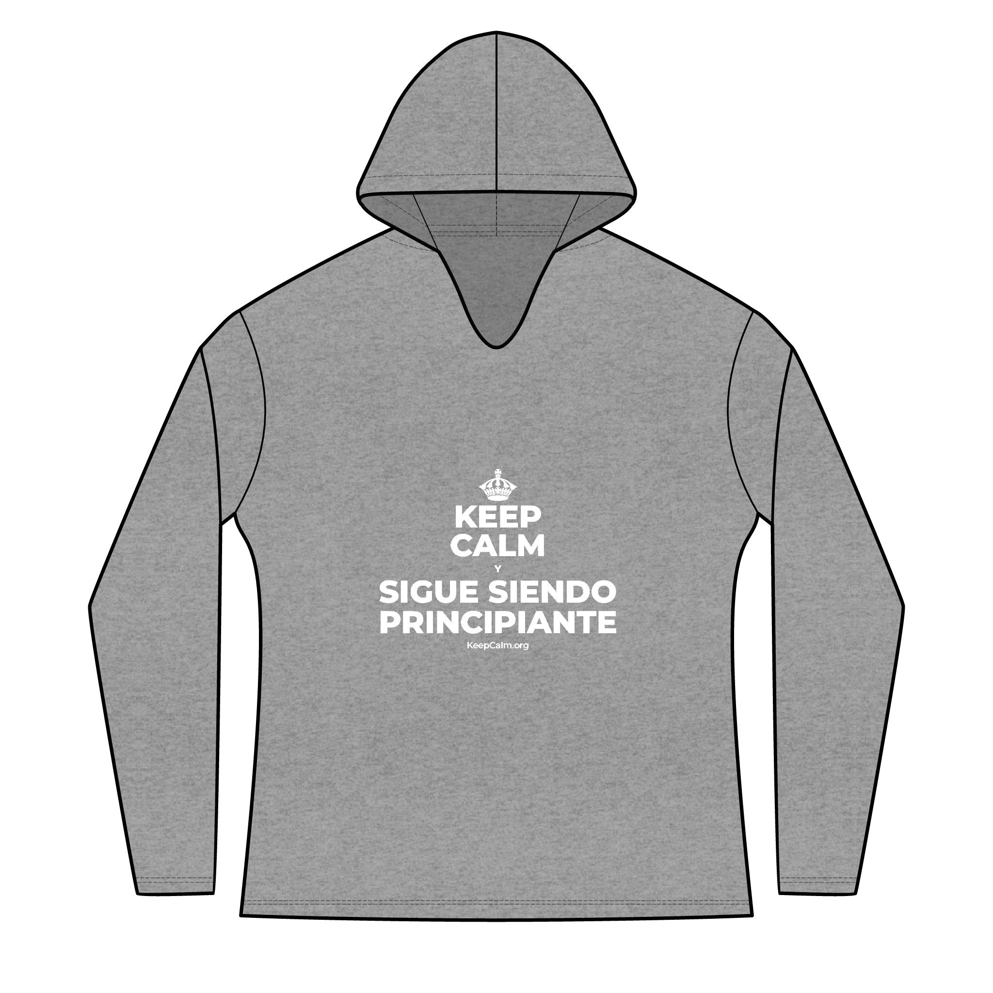 KEEP CALM Y SIGUE SIENDO PRINCIPIANTE Women's Long Sleeve Hoodie