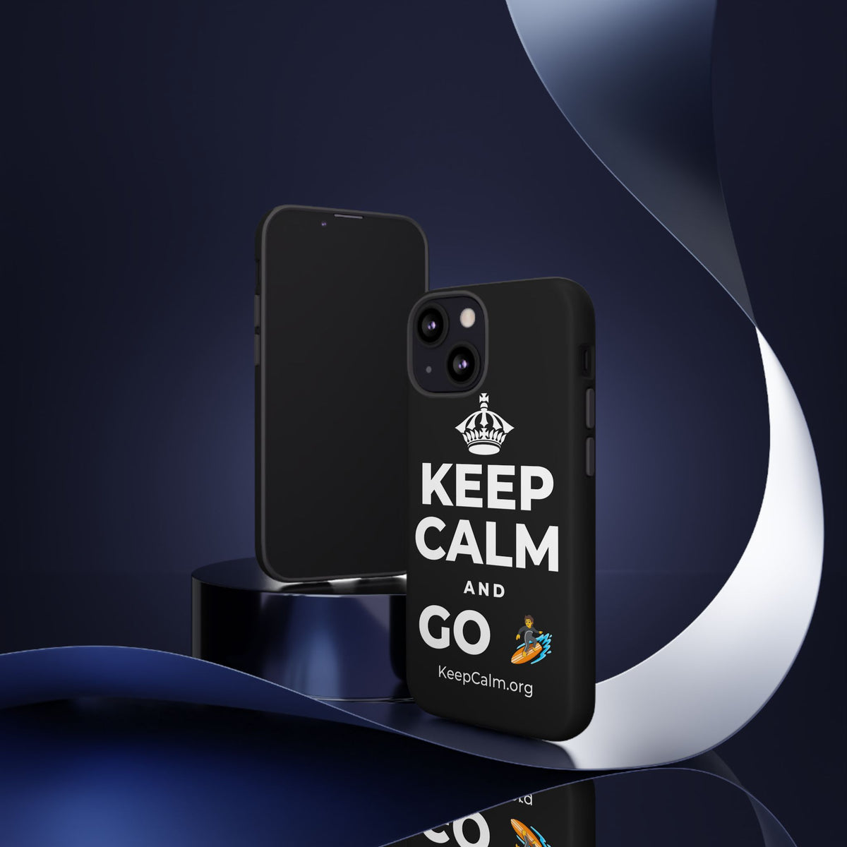 KEEP CALM AND GO 🏄 Phone Case