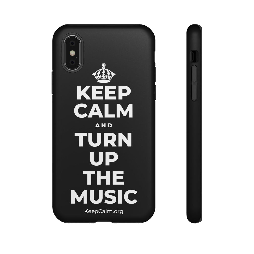 KEEP CALM AND TURN UP THE MUSIC Phone Case