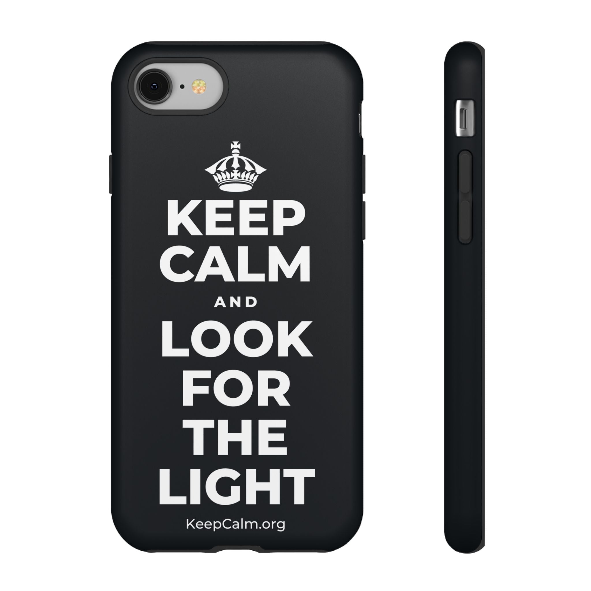 KEEP CALM AND LOOK FOR THE LIGHT Phone Case (Dark)