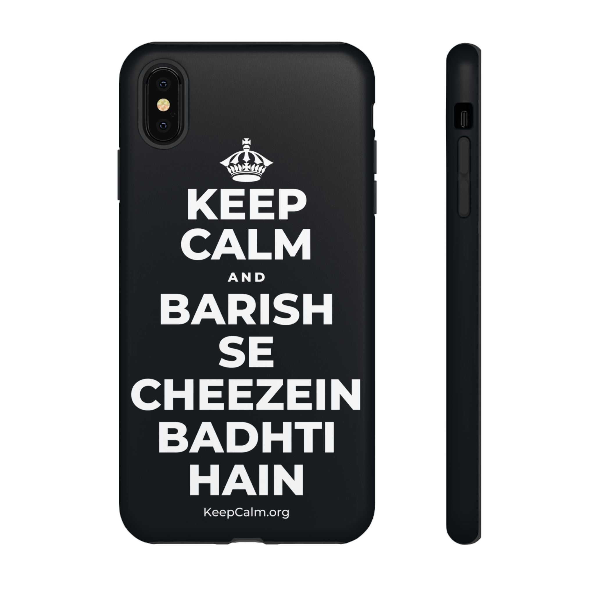 KEEP CALM AND BARISH SE CHEEZEIN BADHTI HAIN Phone Case (Dark)