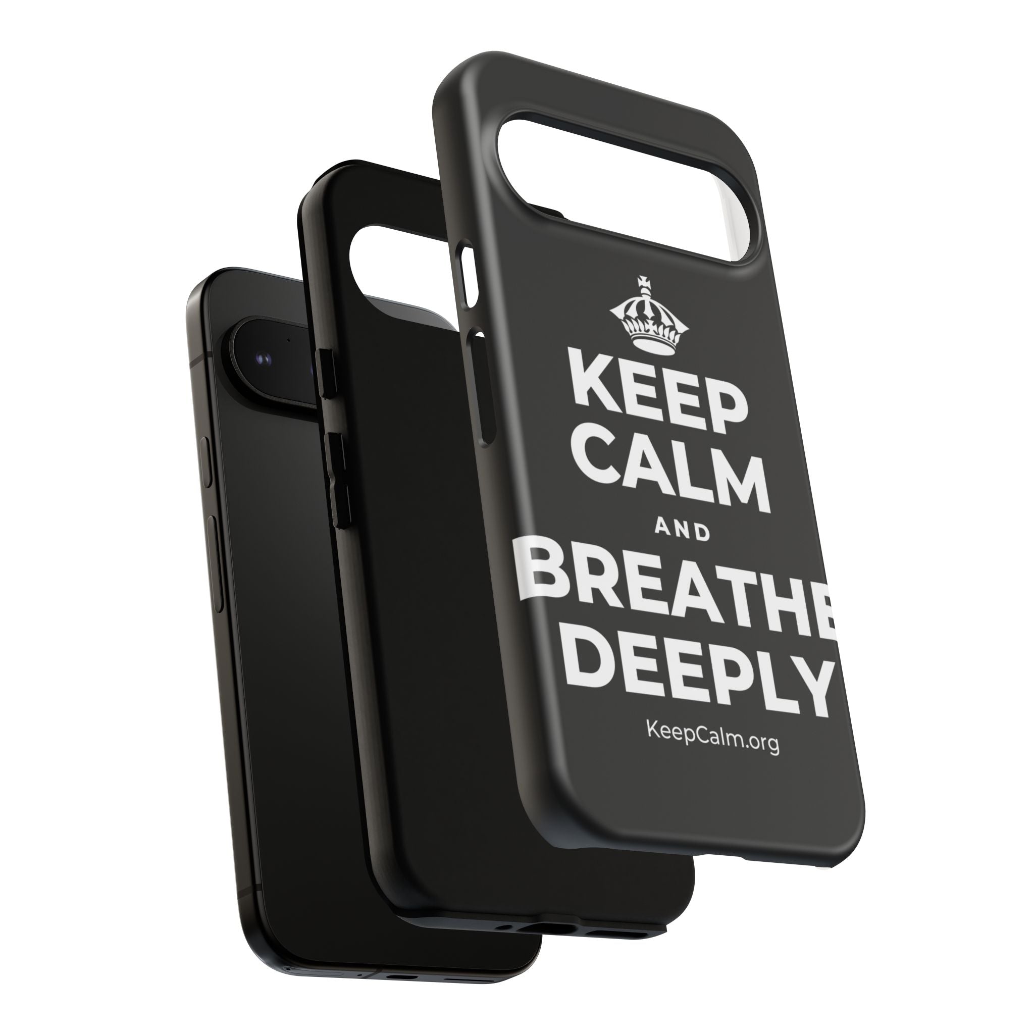 KEEP CALM AND BREATHE DEEPLY Phone Case