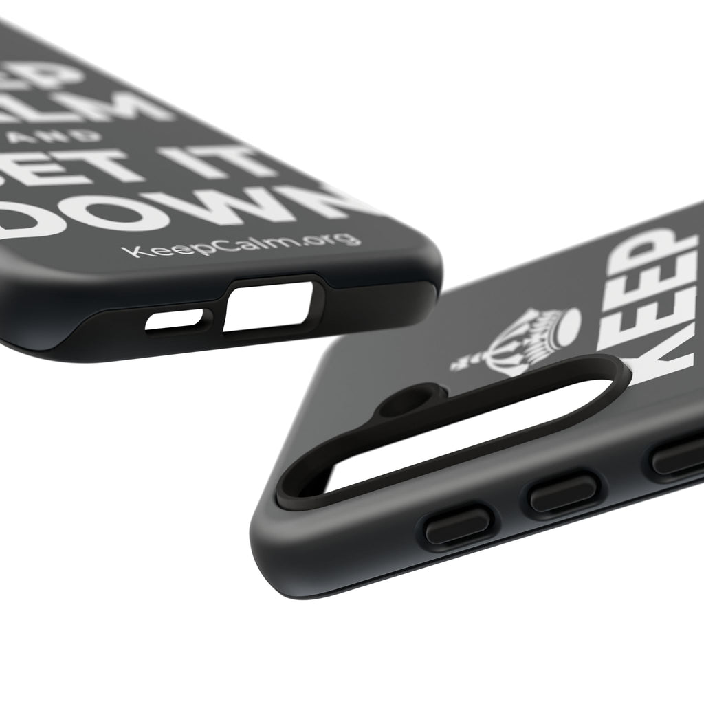 KEEP CALM AND SET IT DOWN Phone Case (Dark)