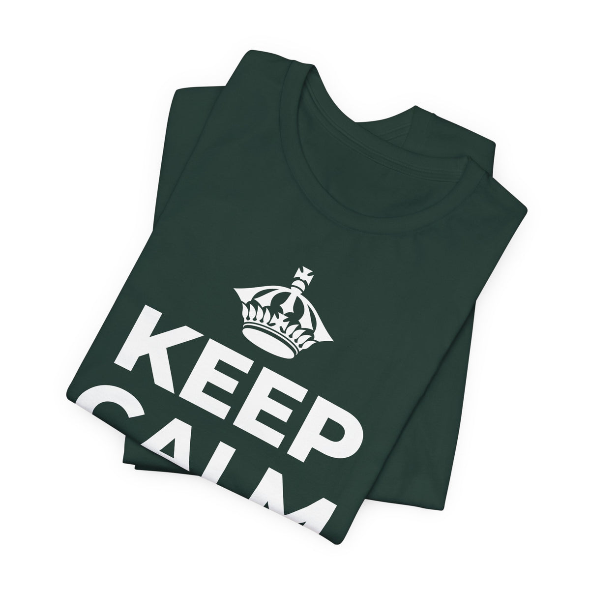 KEEP CALM AND ให้วันหยุดได้ช้า ๆ T-Shirt (White–Asphalt)