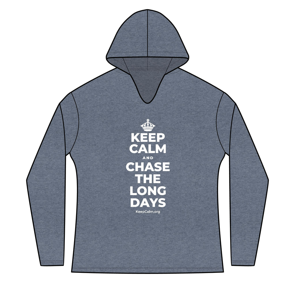 KEEP CALM AND CHASE THE LONG DAYS Women's Long Sleeve Hoodie
