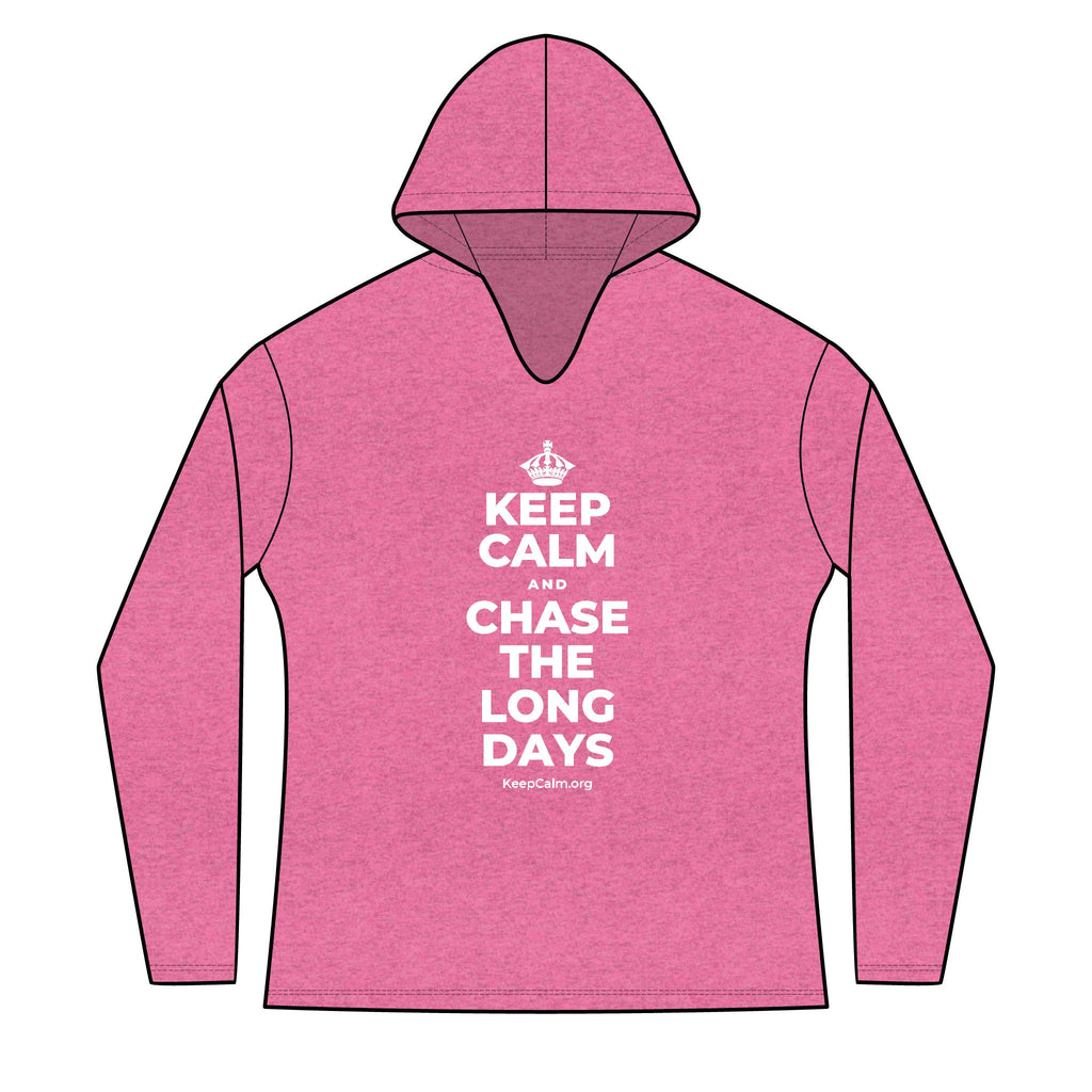 KEEP CALM AND CHASE THE LONG DAYS Women's Long Sleeve Hoodie