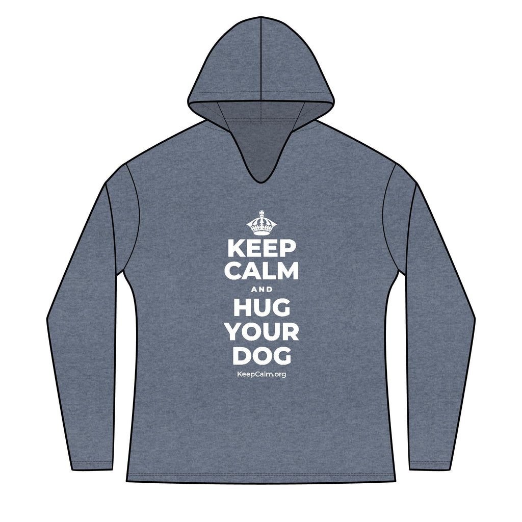 KEEP CALM AND HUG YOUR DOG Women's Long Sleeve Hoodie