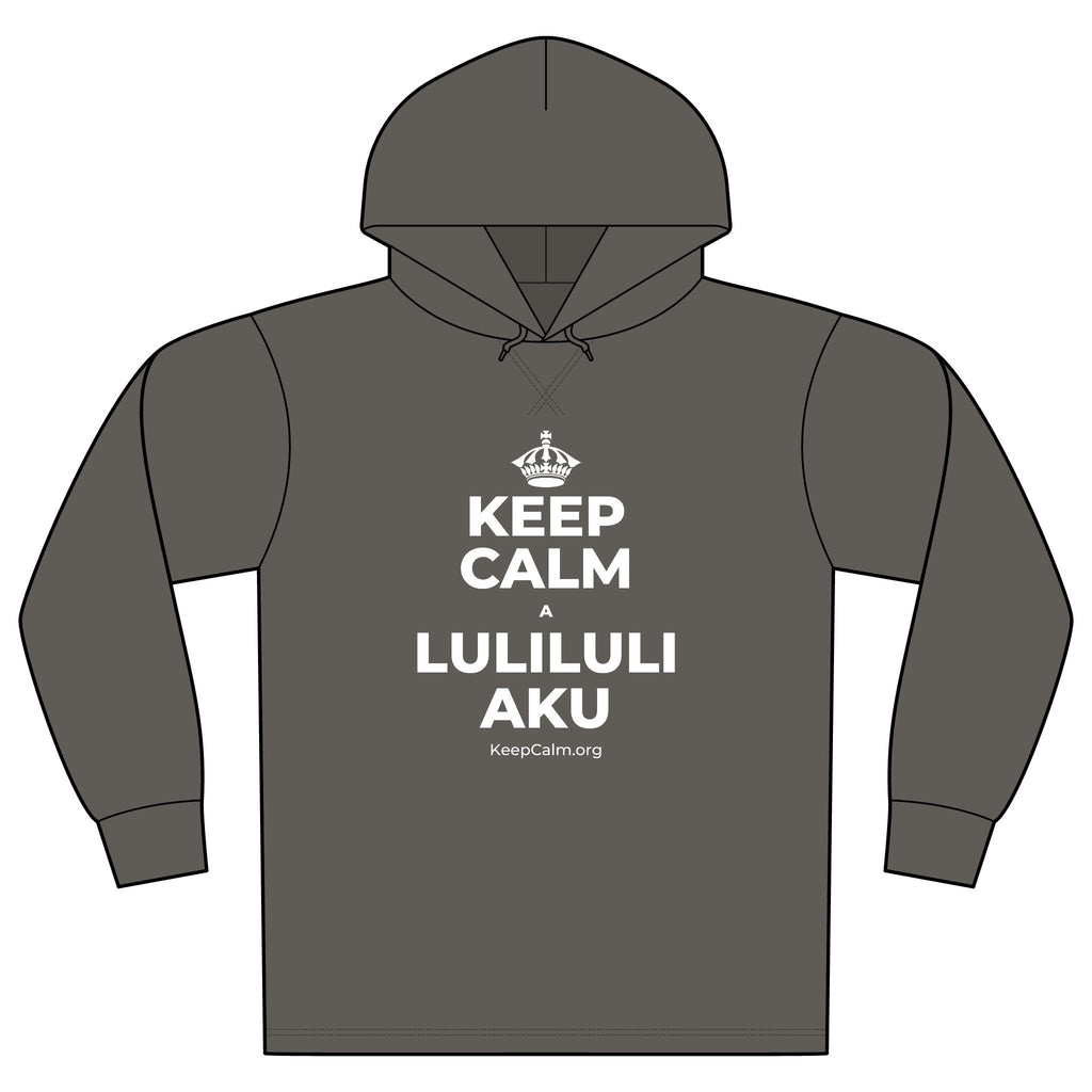 KEEP CALM A LULILULI AKU Organic Hoodie Tee