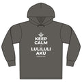KEEP CALM A LULILULI AKU Organic Hoodie Tee