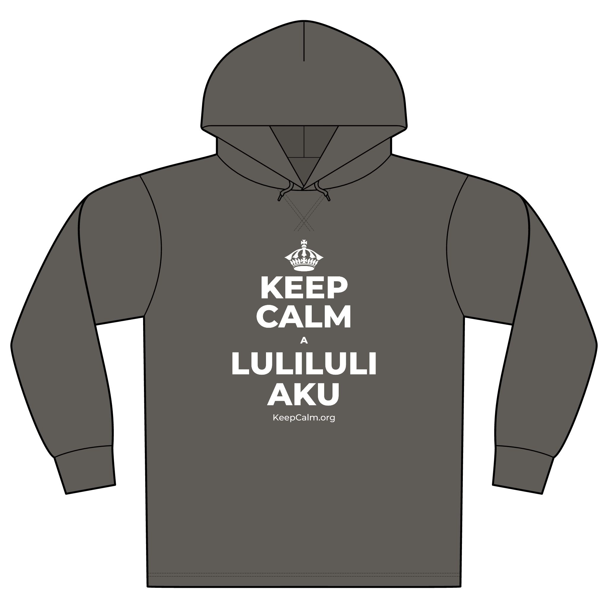 KEEP CALM A LULILULI AKU Organic Hoodie Tee