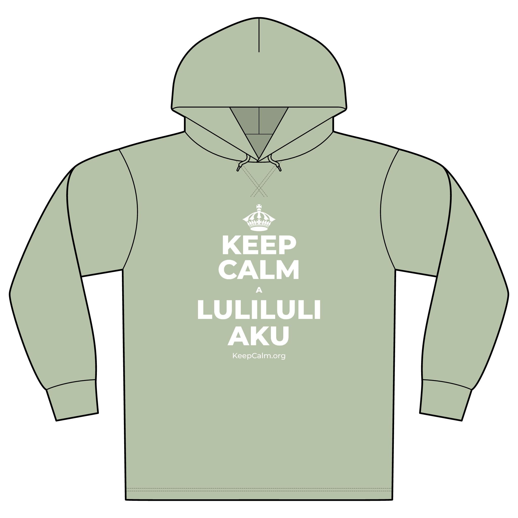 KEEP CALM A LULILULI AKU Organic Hoodie Tee