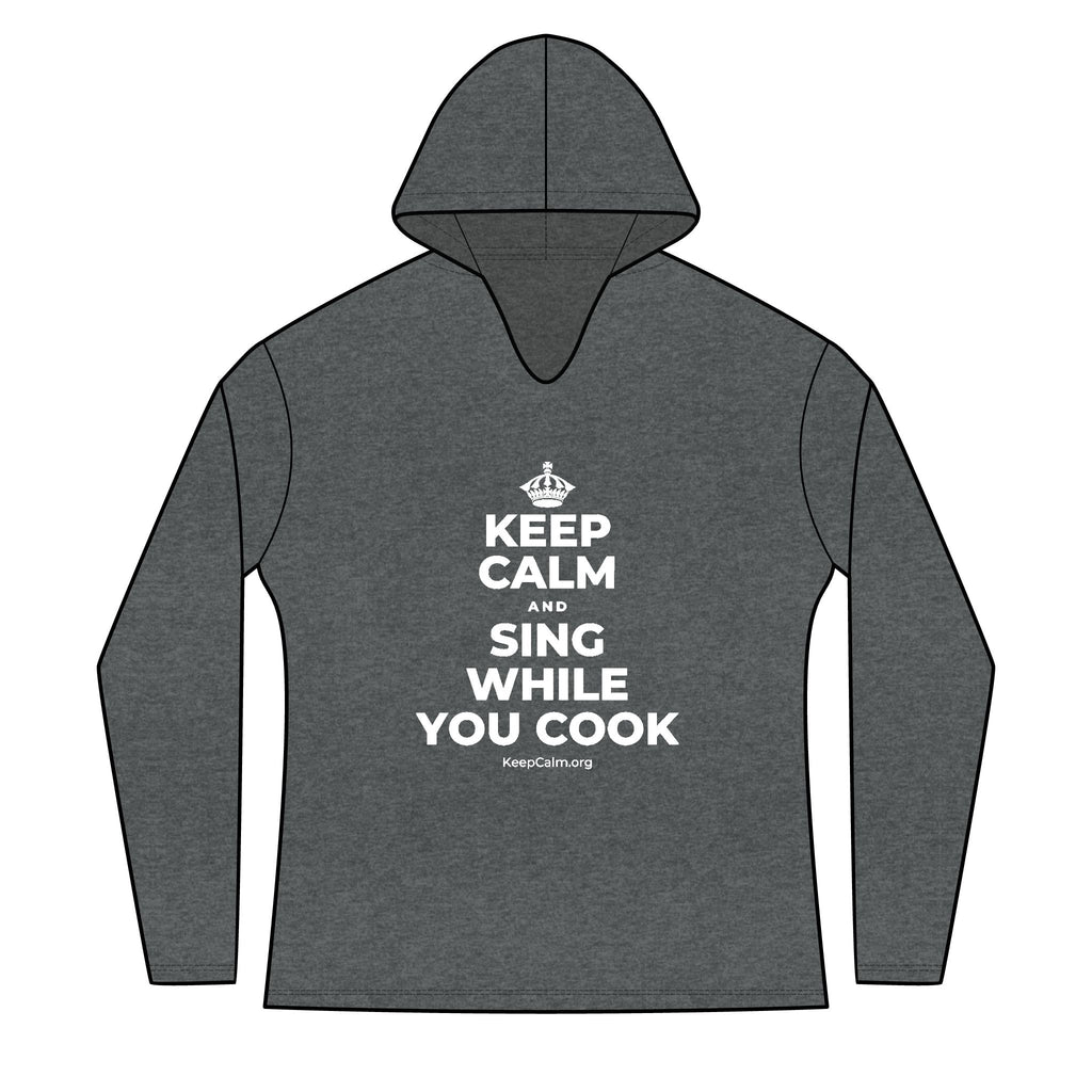 KEEP CALM AND SING WHILE YOU COOK Women's Long Sleeve Hoodie
