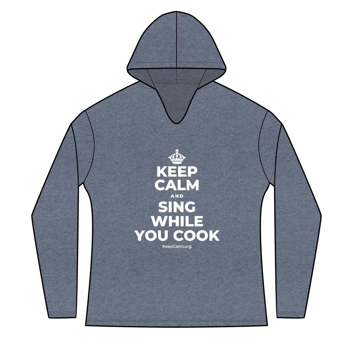 KEEP CALM AND SING WHILE YOU COOK Women's Long Sleeve Hoodie