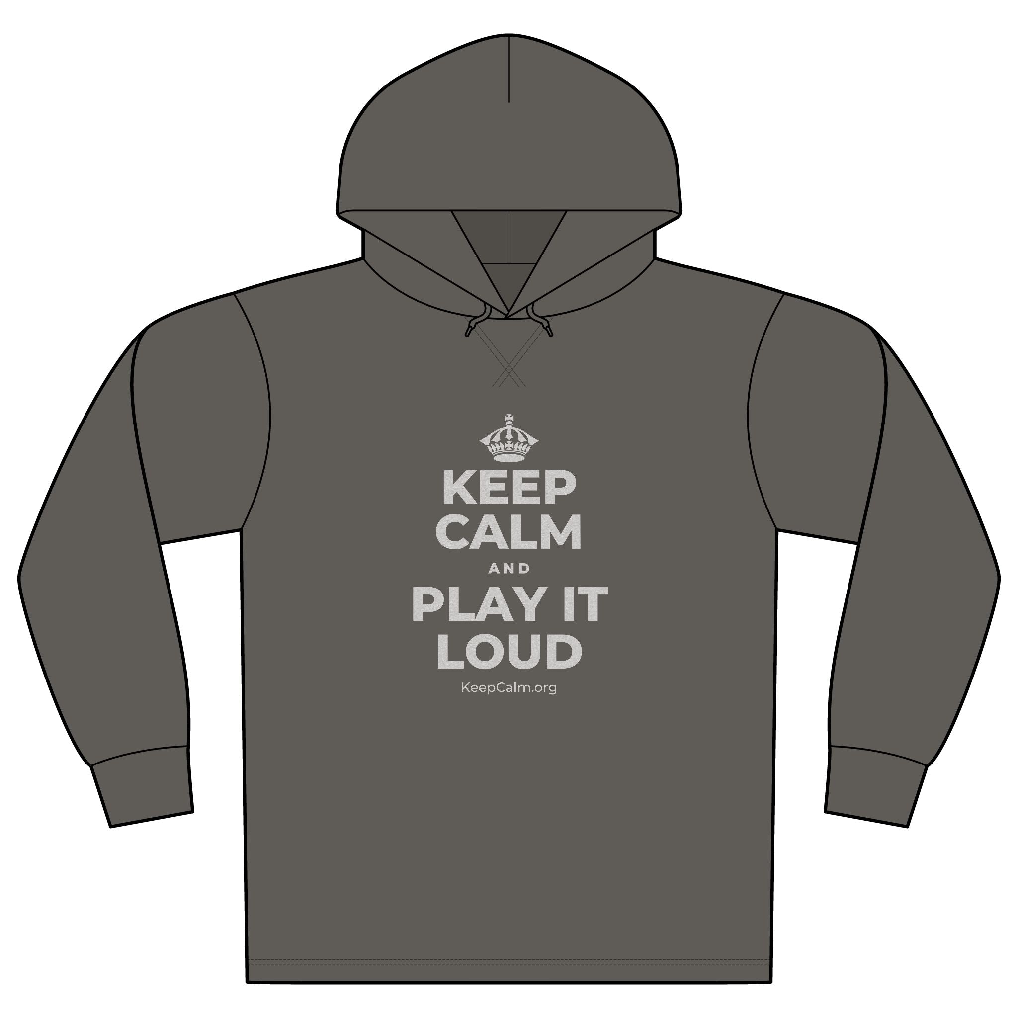 KEEP CALM AND PLAY IT LOUD Organic Hoodie Tee