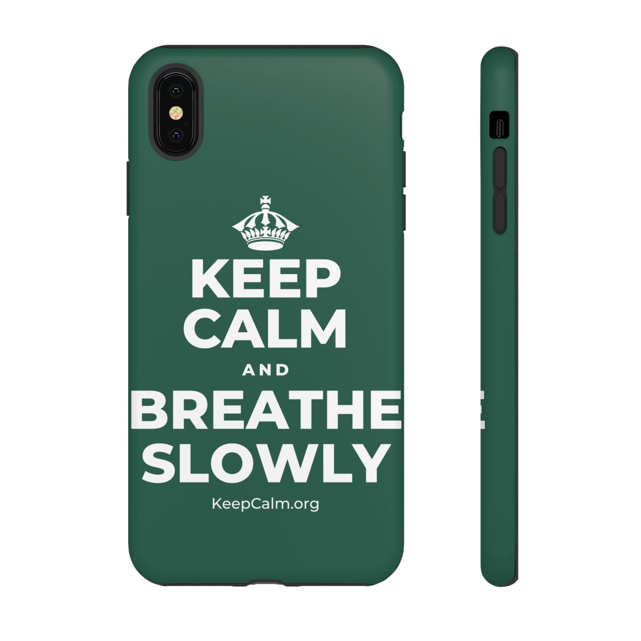 KEEP CALM AND BREATHE SLOWLY Phone Case