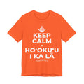 KEEP CALM A HOʻOKUʻU I KA LĀ T-Shirt (Baby Blue–Silver)