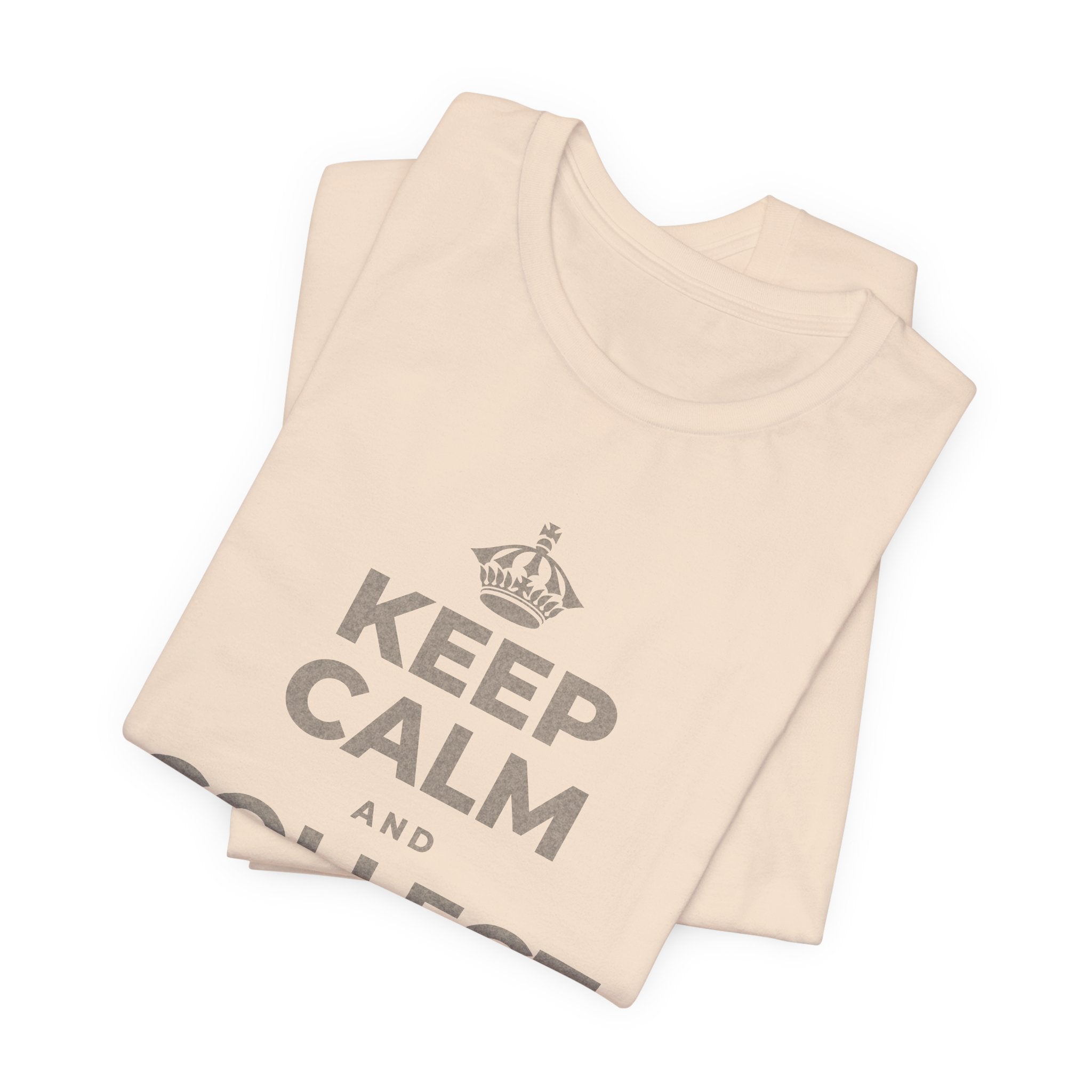 KEEP CALM AND COLLECT GOOD MOMENTS T-Shirt (Soft Cream–Heather Mauve)