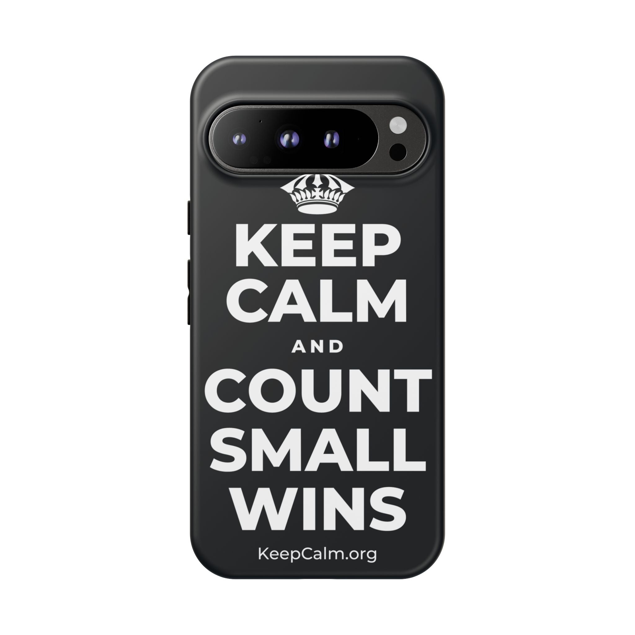 KEEP CALM AND COUNT SMALL WINS Phone Case (Dark)