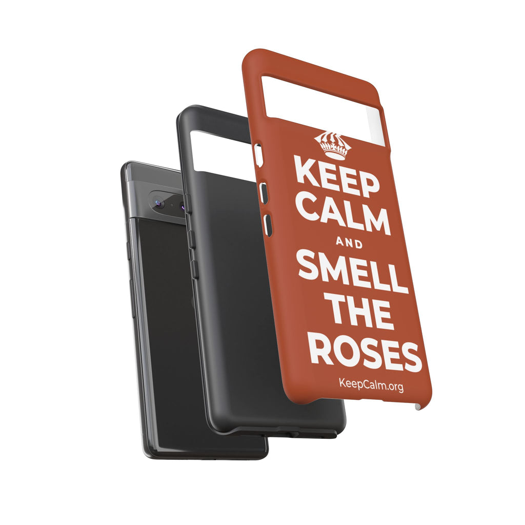 KEEP CALM AND SMELL THE ROSES Phone Case