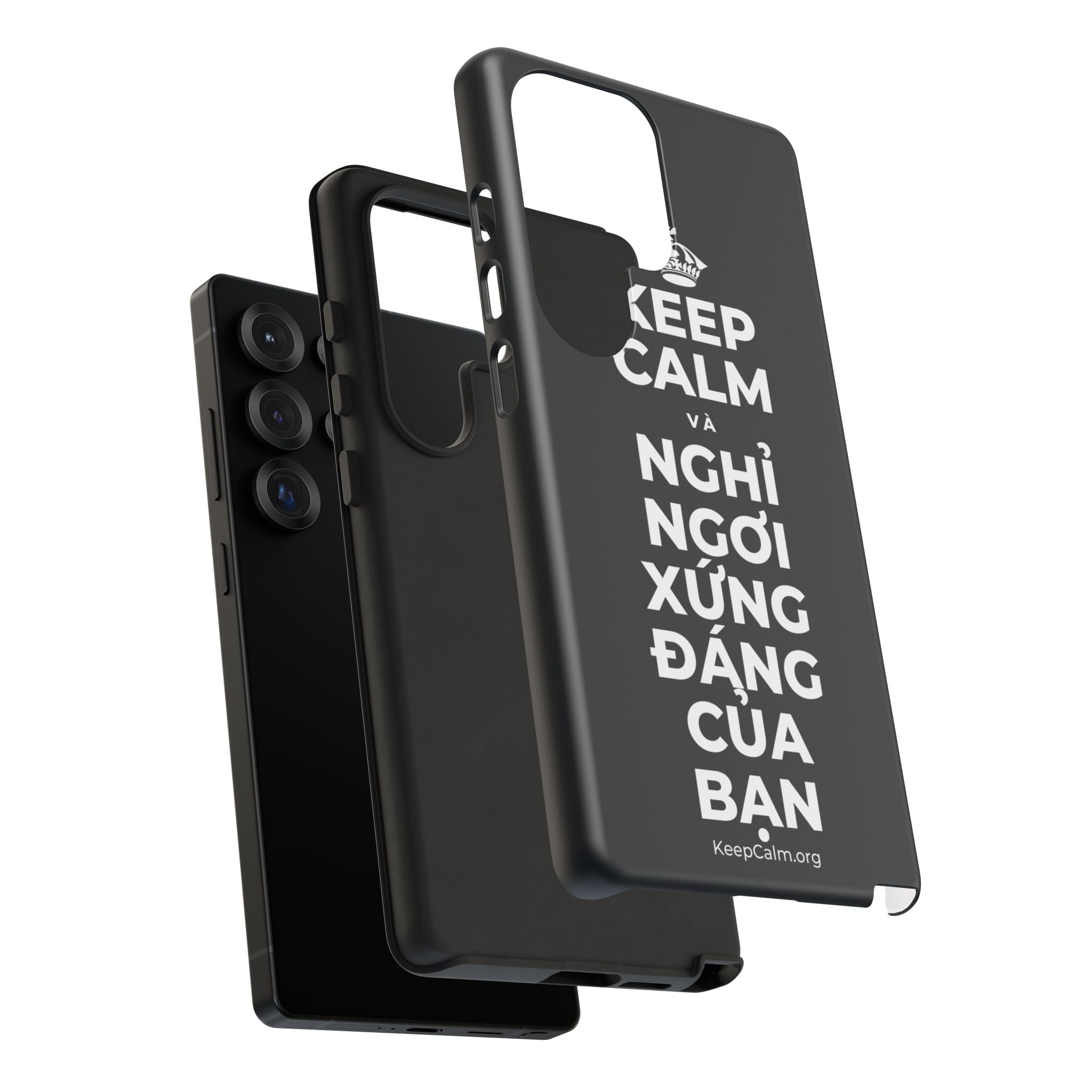 KEEP CALM VÀ NGHỈ NGƠI XỨNG ĐÁNG CỦA BẠN Phone Case (Dark)