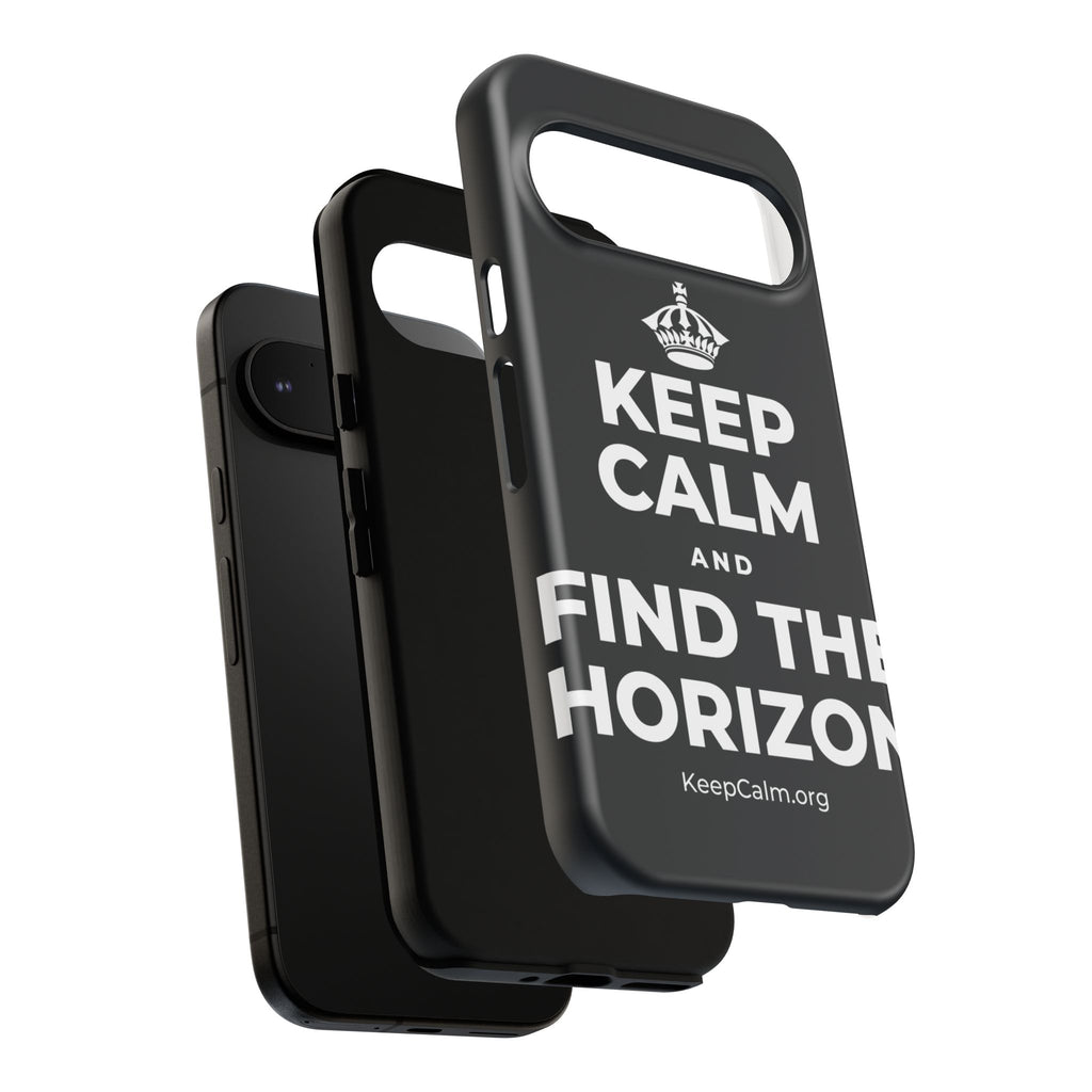 KEEP CALM AND FIND THE HORIZON Phone Case (Dark)