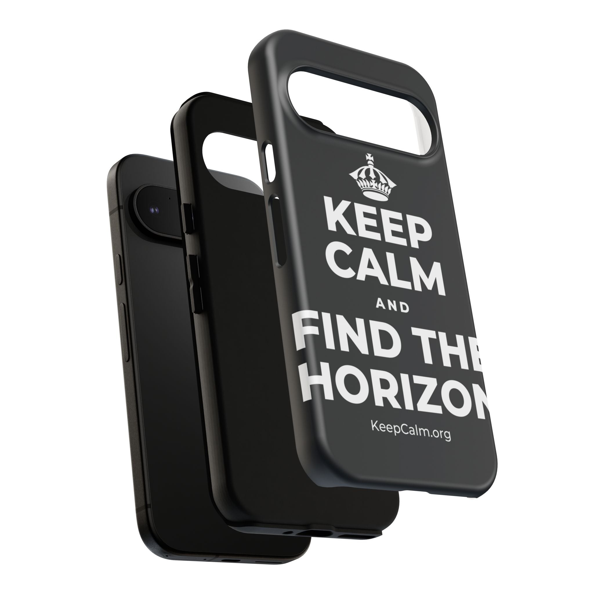KEEP CALM AND FIND THE HORIZON Phone Case (Dark)