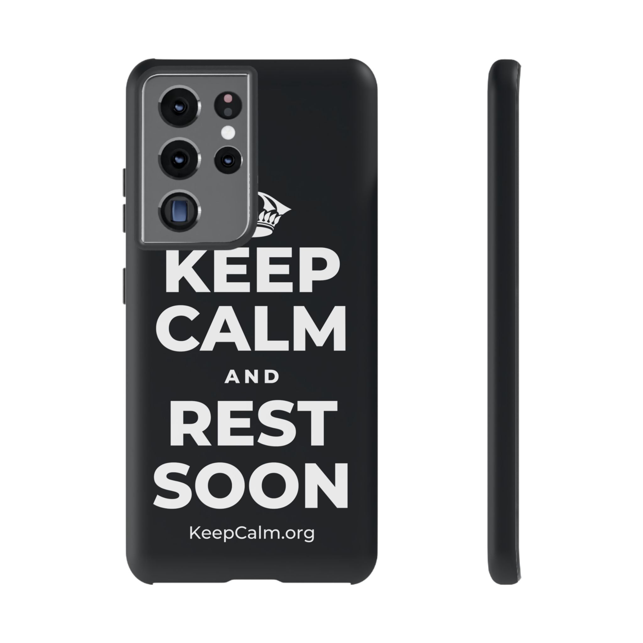KEEP CALM AND REST SOON Phone Case (Dark)