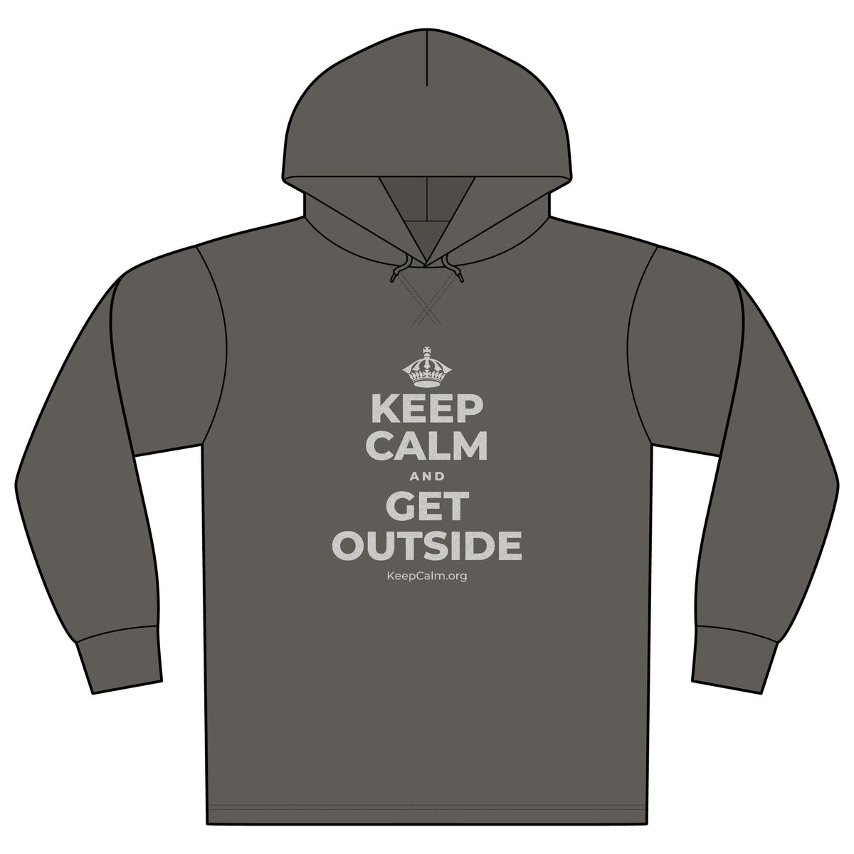 KEEP CALM AND GET OUTSIDE Organic Hoodie Tee