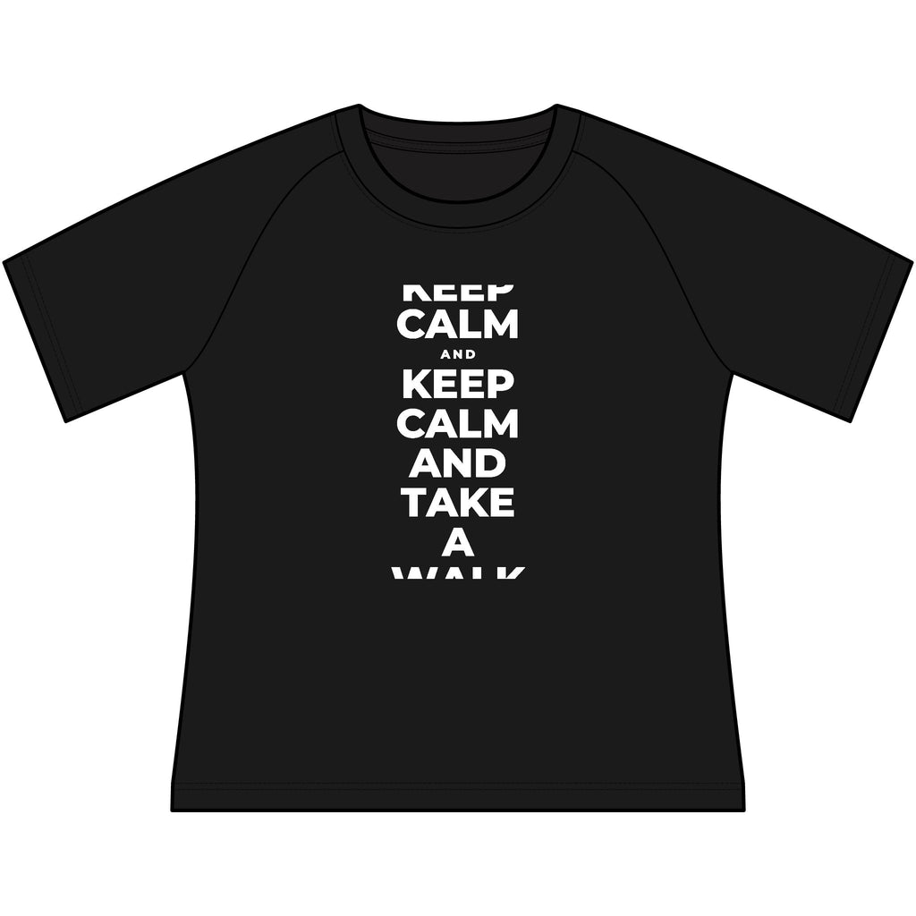 KEEP CALM AND TAKE A WALK Women's Raglan Tee