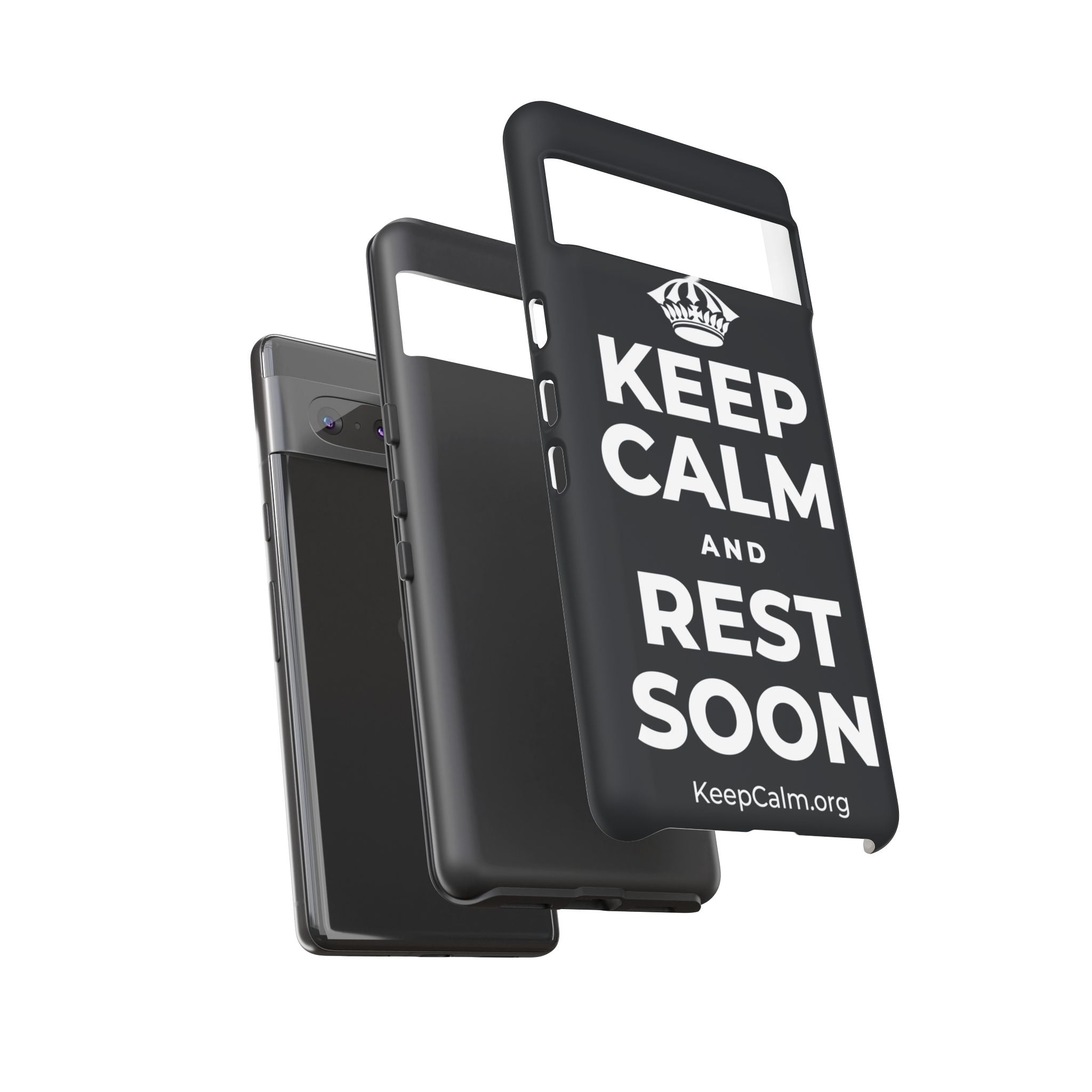 KEEP CALM AND REST SOON Phone Case (Dark)