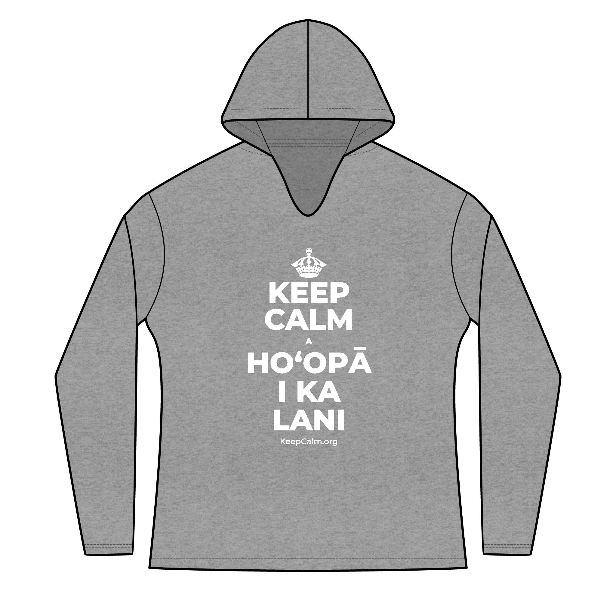 KEEP CALM A HOʻOPĀ I KA LANI Women's Long Sleeve Hoodie