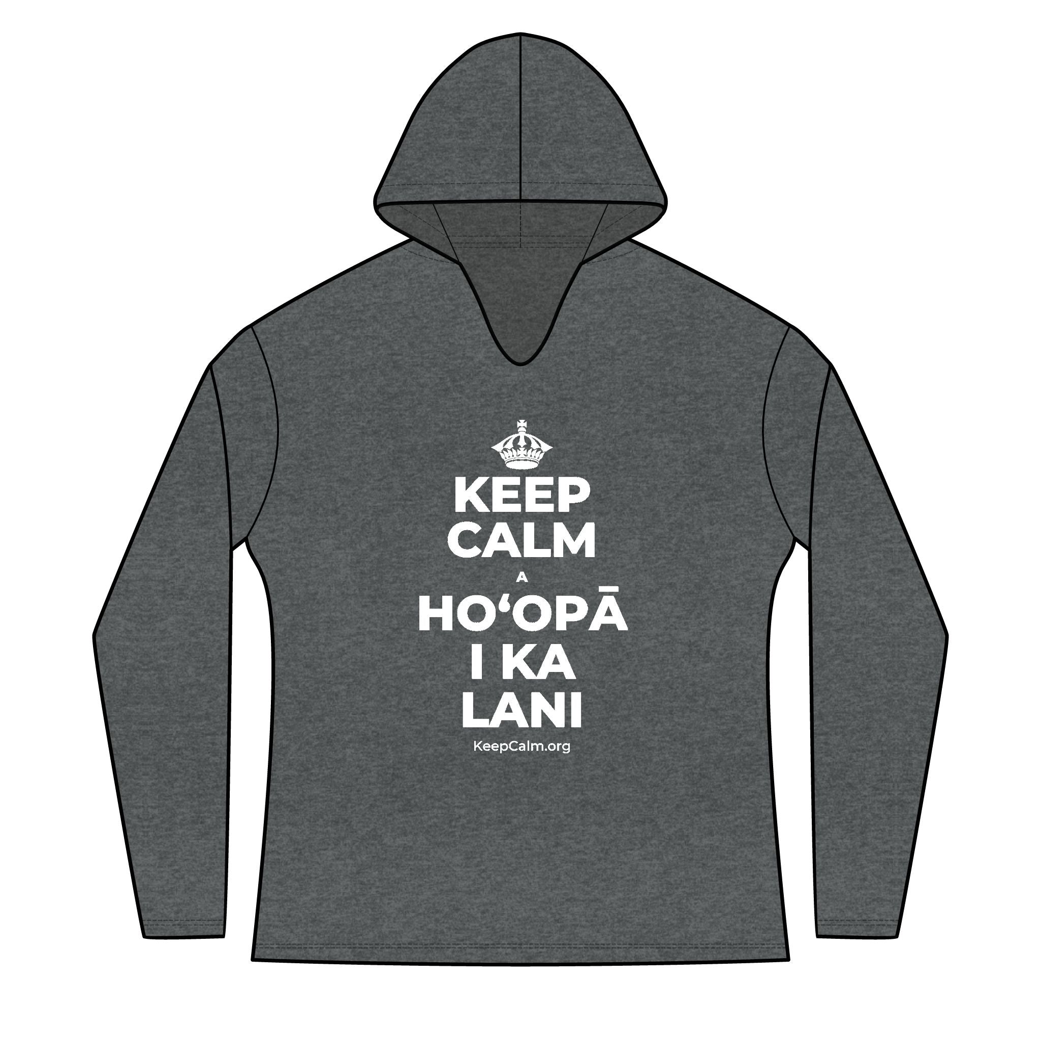 KEEP CALM A HOʻOPĀ I KA LANI Women's Long Sleeve Hoodie