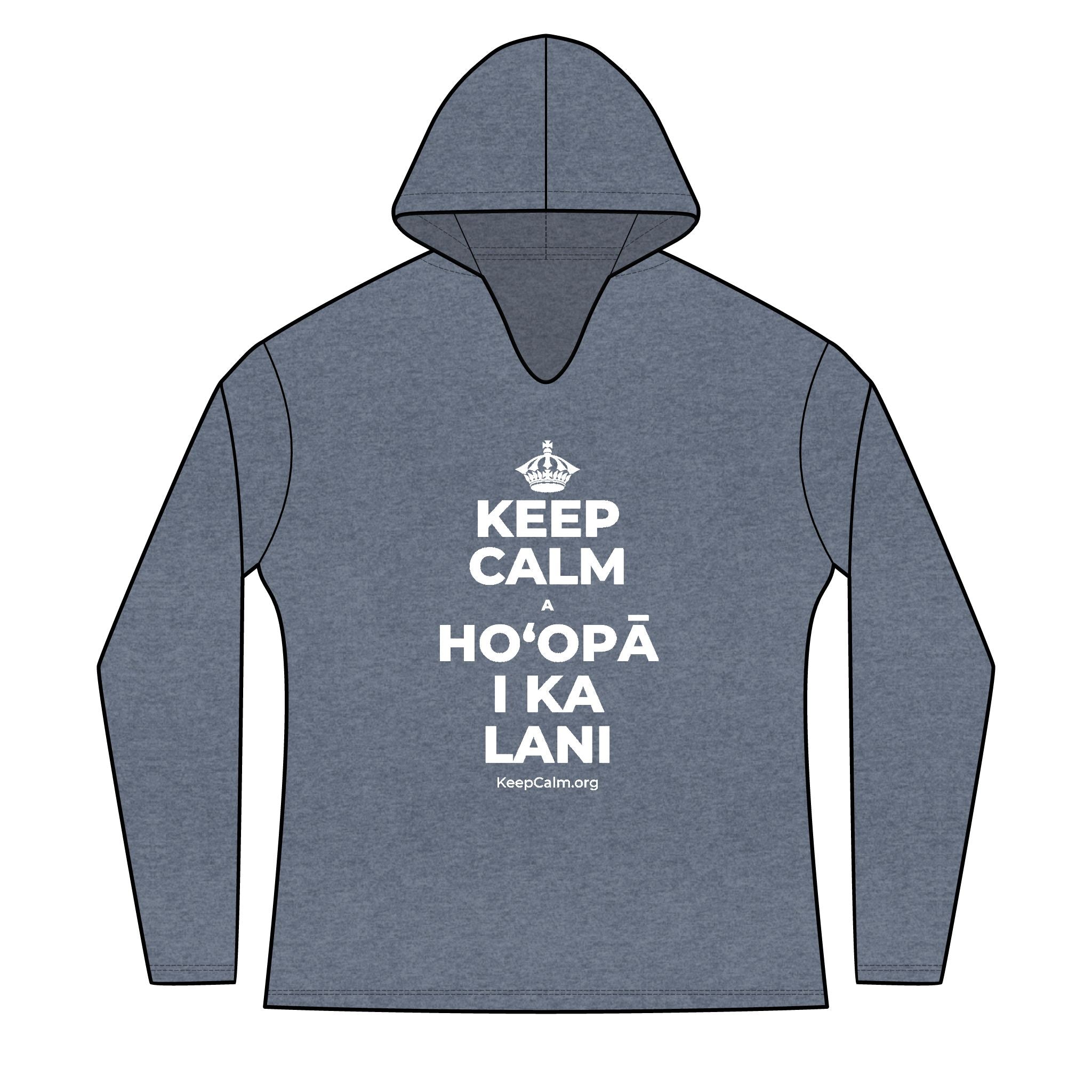 KEEP CALM A HOʻOPĀ I KA LANI Women's Long Sleeve Hoodie