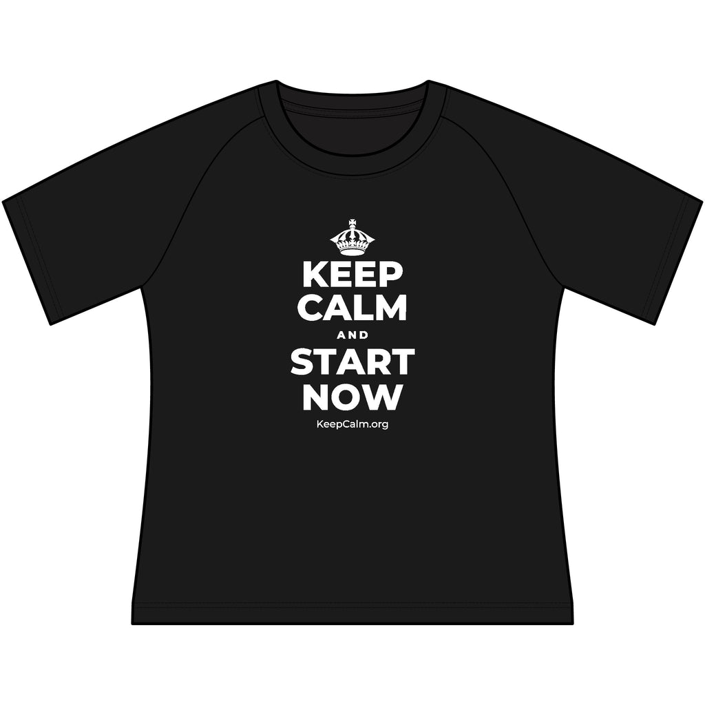 KEEP CALM AND START NOW Women's Raglan Tee