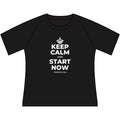 KEEP CALM AND START NOW Women's Raglan Tee