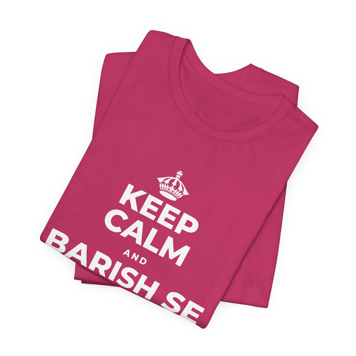 KEEP CALM AND BARISH SE CHEEZEIN BADHTI HAIN T-Shirt (Baby Blue–Silver)